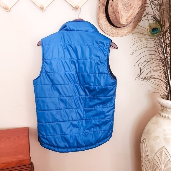 Aeropstale Blue Puffer Vest size Small Full Zip logo - Picture 6 of 8